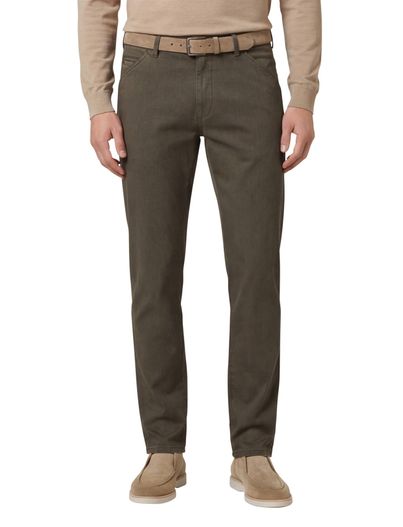 Meyer Meyer Chicago effen groen normale fit katoen