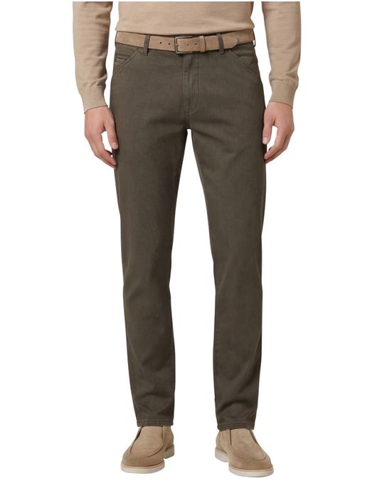 Meyer Pantalon katoen groen katoen