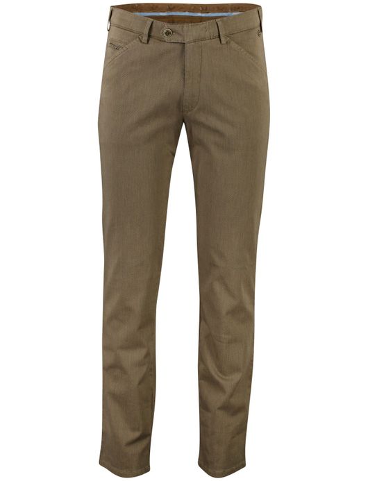 Meyer chicago flatfront broek bruin