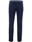 Meyer bonn flatfront broek blauw effen