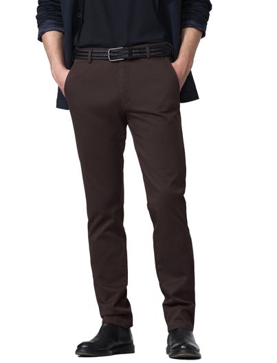 Meyer Meyer Bonn katoenen broek bruin