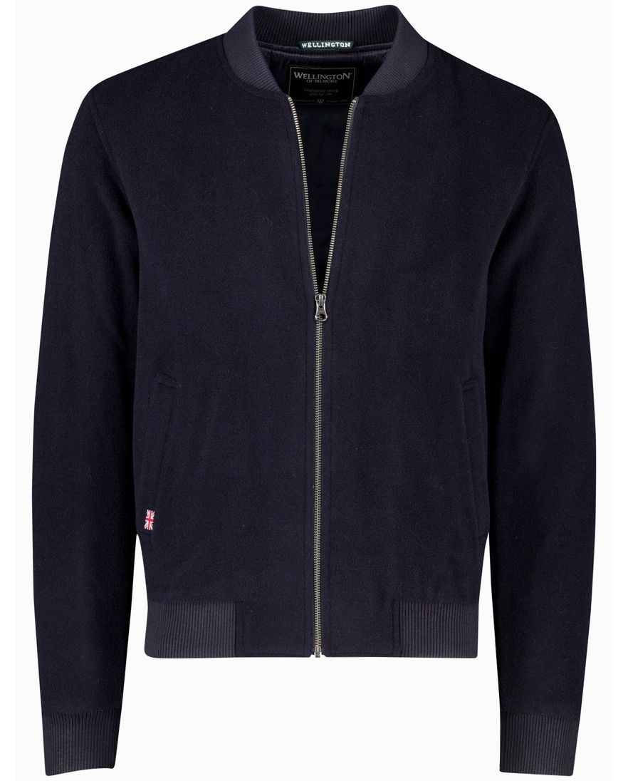 Wellington of Bilmore Lumber bomber tussenjas donkerblauw