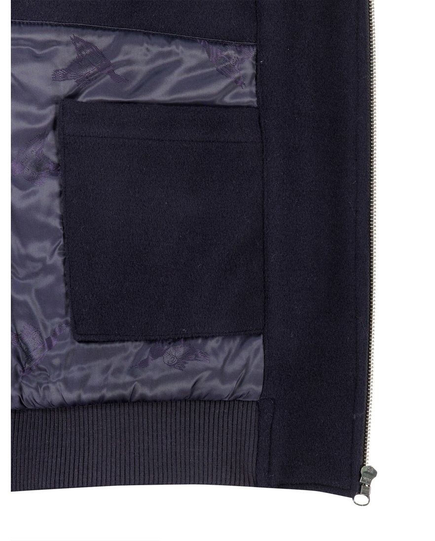 Wellington of Bilmore Lumber bomber tussenjas donkerblauw