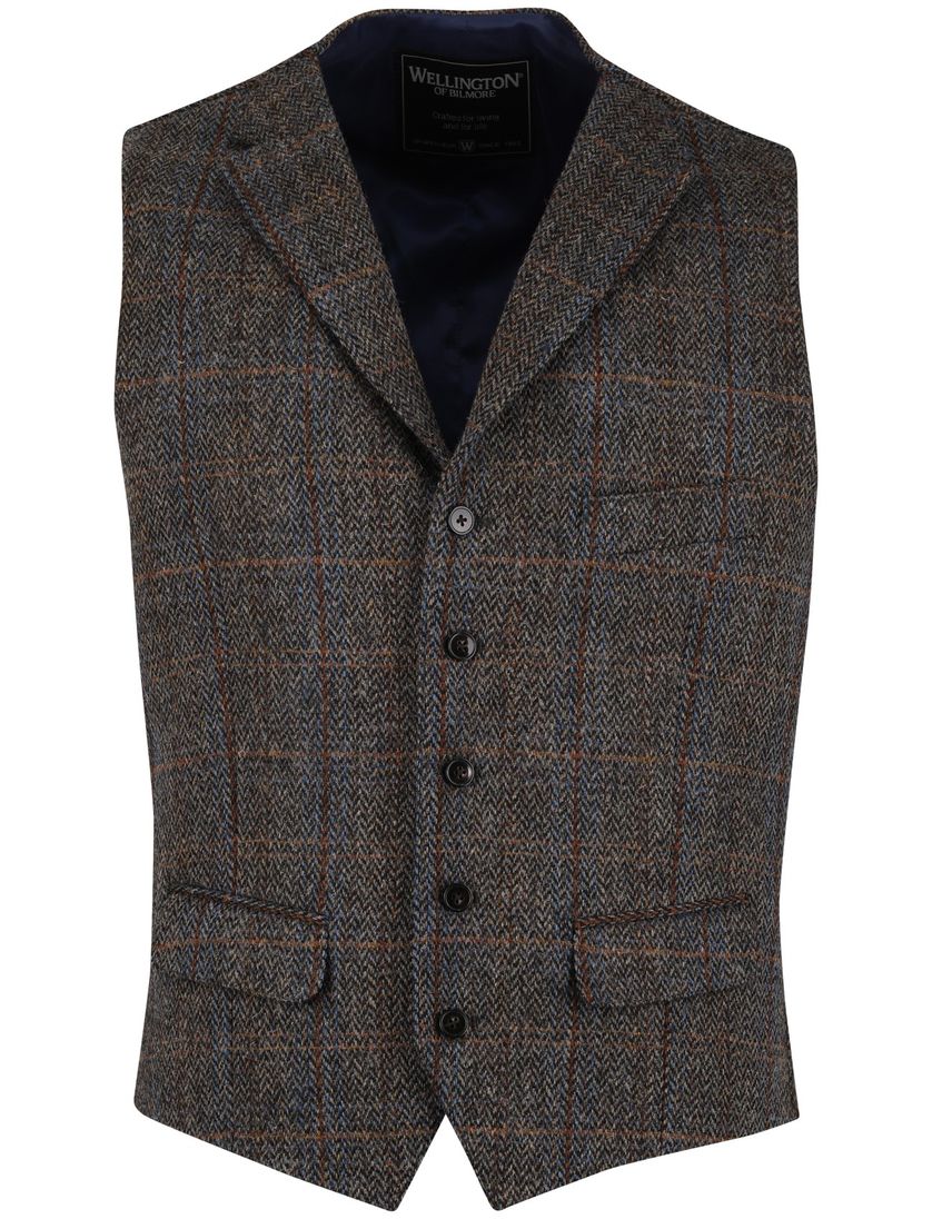 Wellington of Billmore gilet lamswol bruin