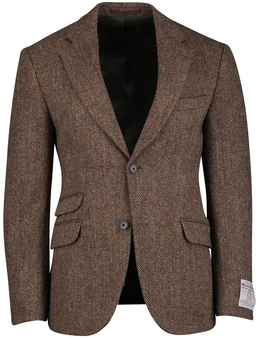 Colbert Wellington  of Bilmore Bruin wol tweed elleboog patches