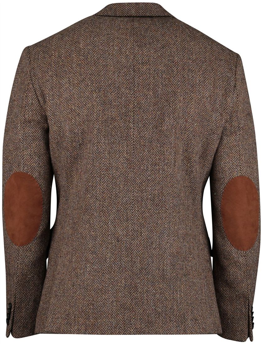 Colbert Wellington of Bilmore Bruin wol tweed elleboog patches