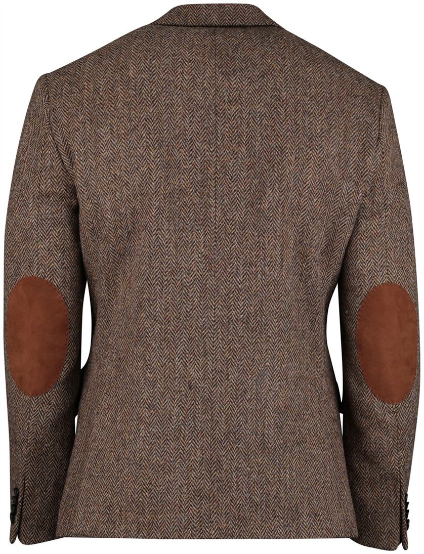 Colbert Wellington  of Bilmore Bruin wol tweed elleboog patches