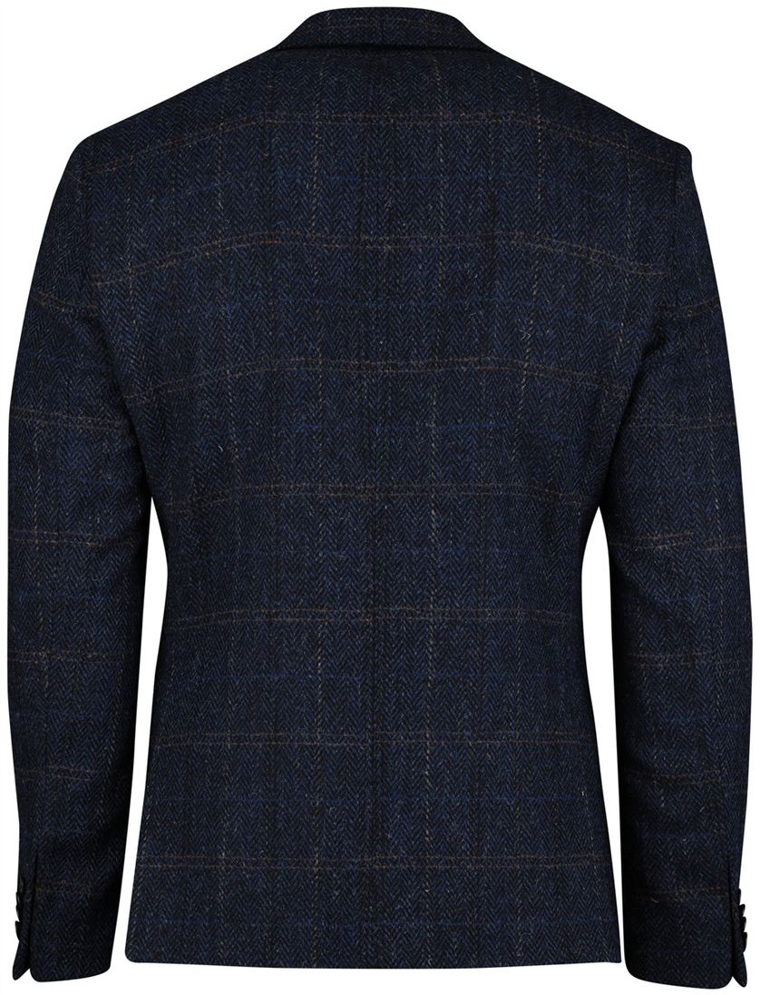 Wellington of bilmore colbert navy geprint lamswol