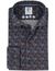 R2 Amsterdam Overhemd donkerblauw geprint katoen knitted