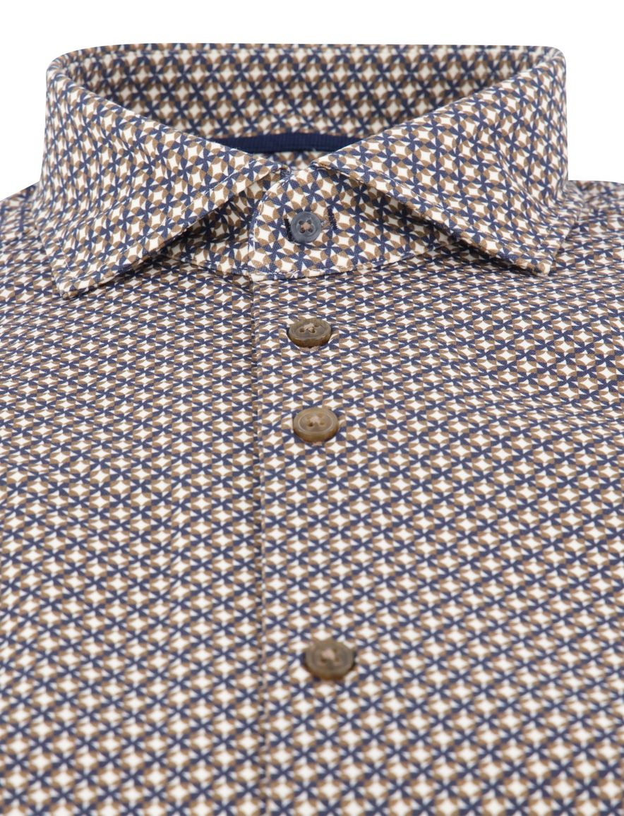 R2 sorona knitted overhemd beige