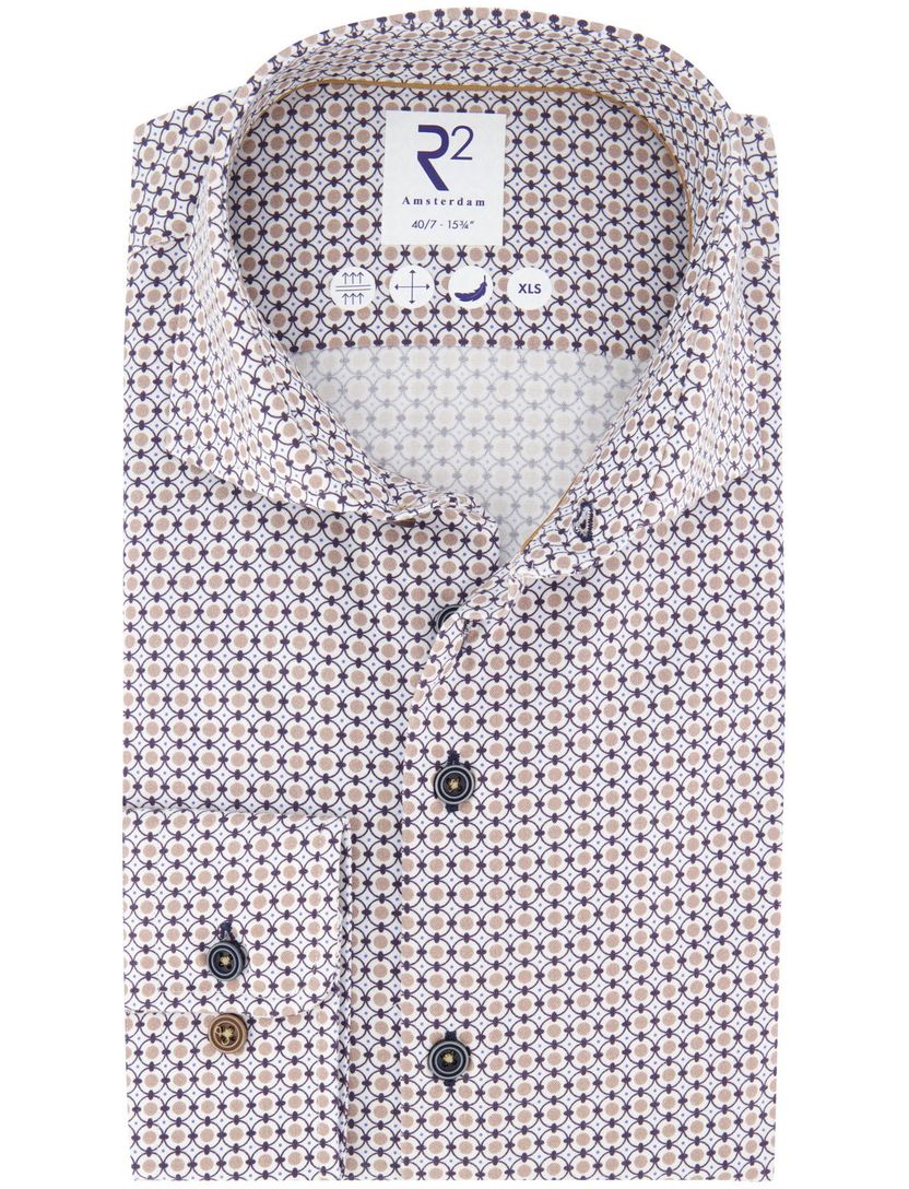 overhemd mouwlengte 7 R2 beige