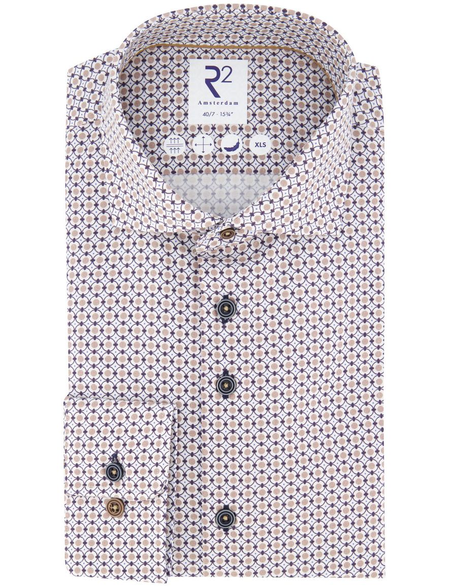 overhemd mouwlengte 7 beige R2