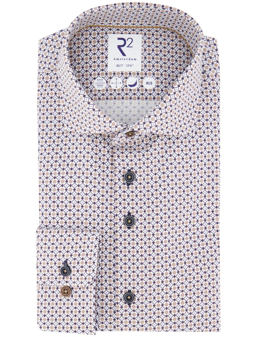 overhemd mouwlengte 7 R2 beige