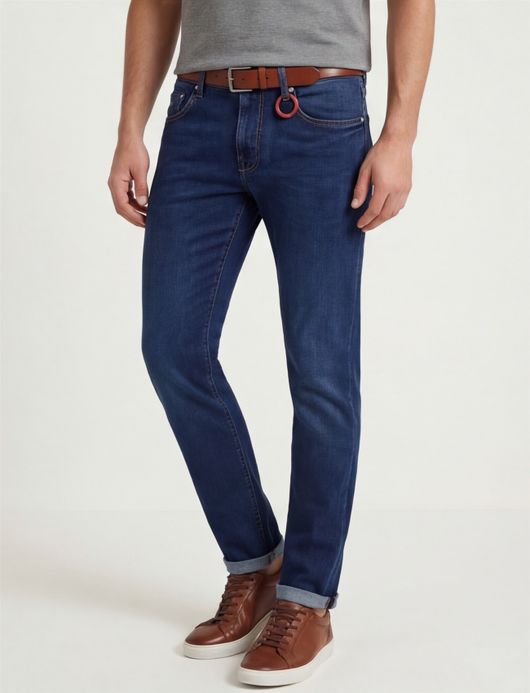 Tramarossa jeans katoen donkerblauw