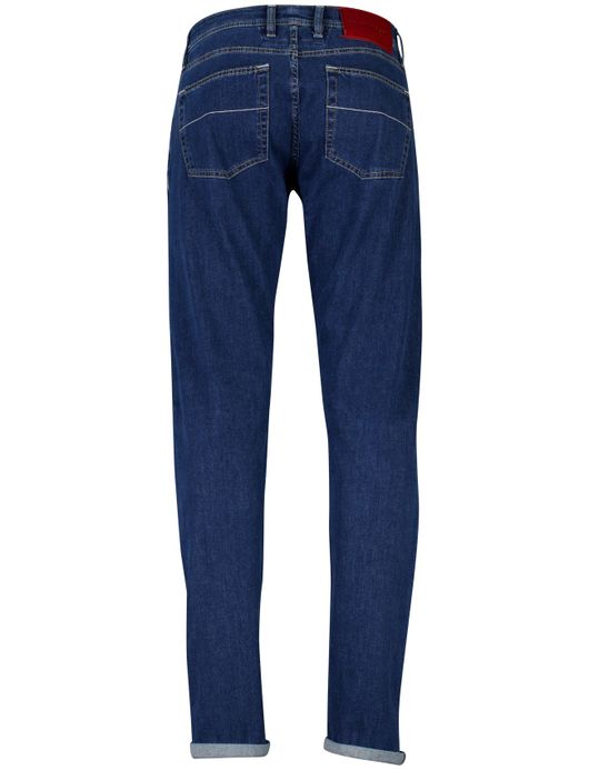 Tramarossa jeans katoen met omslag blauw