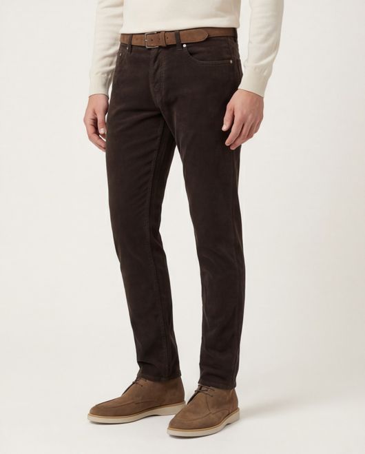 Tramarossa pantalon katoen bruin