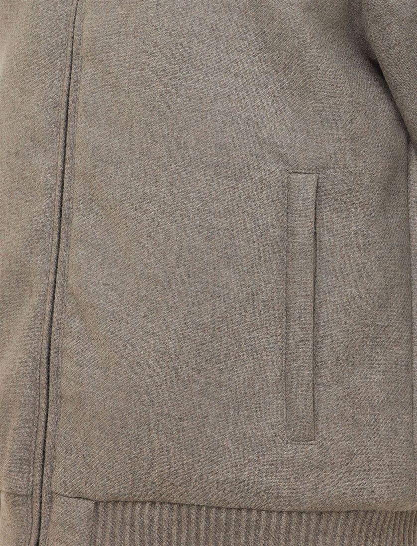 Gentiluomo bomberjack grijs gemeleerd normale fit