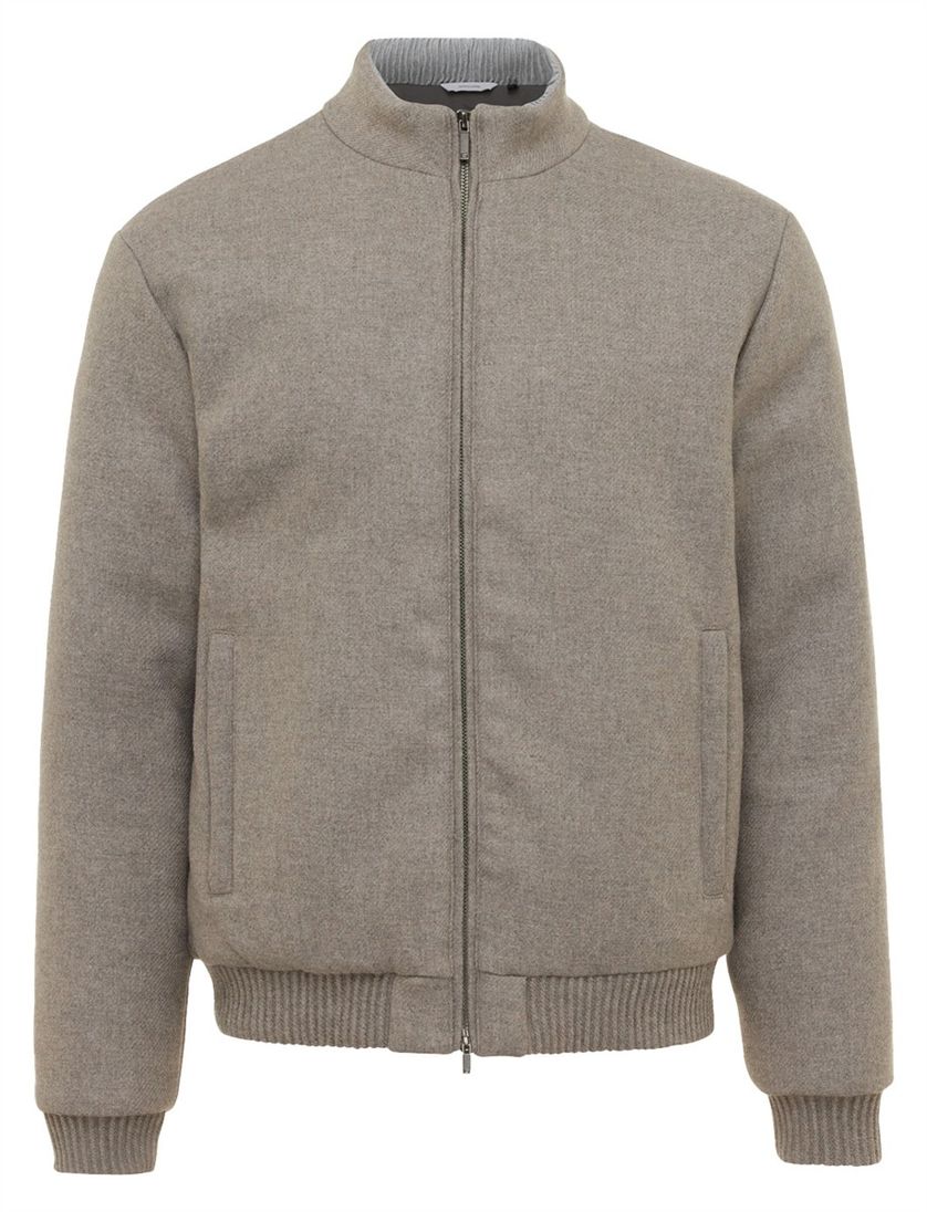 Gentiluomo bomberjack grijs gemeleerd normale fit