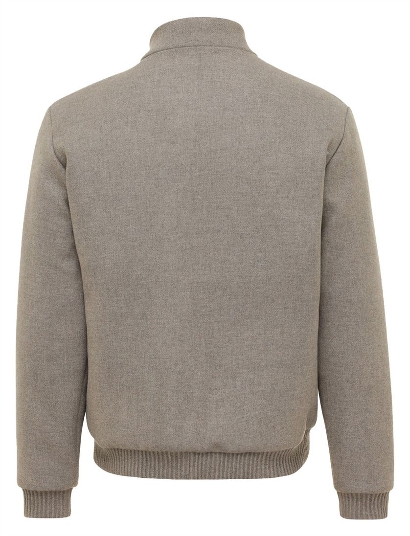 Gentiluomo bomberjack grijs gemeleerd normale fit