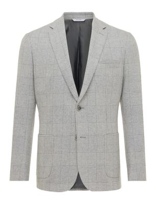 Gentiluomo Gentiluomo Colberts lichtgrijs geruit wol