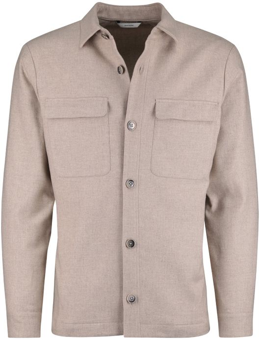 Bugatti Vest Grijs structuur bruine randjes