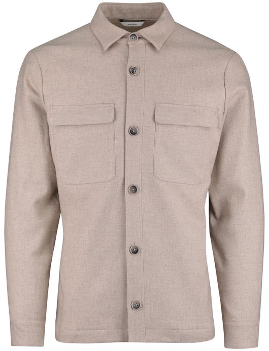 Bugatti Vest Grijs structuur bruine randjes