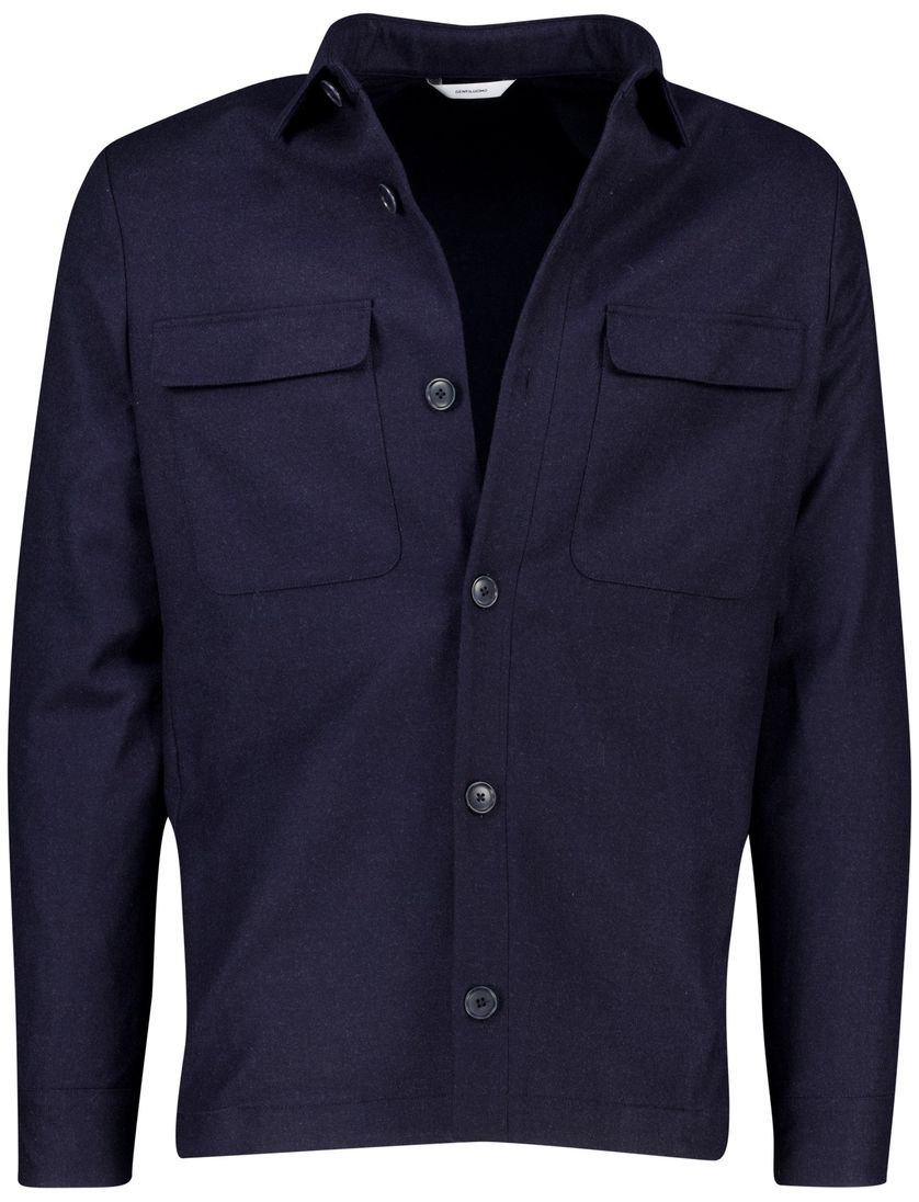 Gentiluomo Remo overshirt donkerblauw fashion fit
