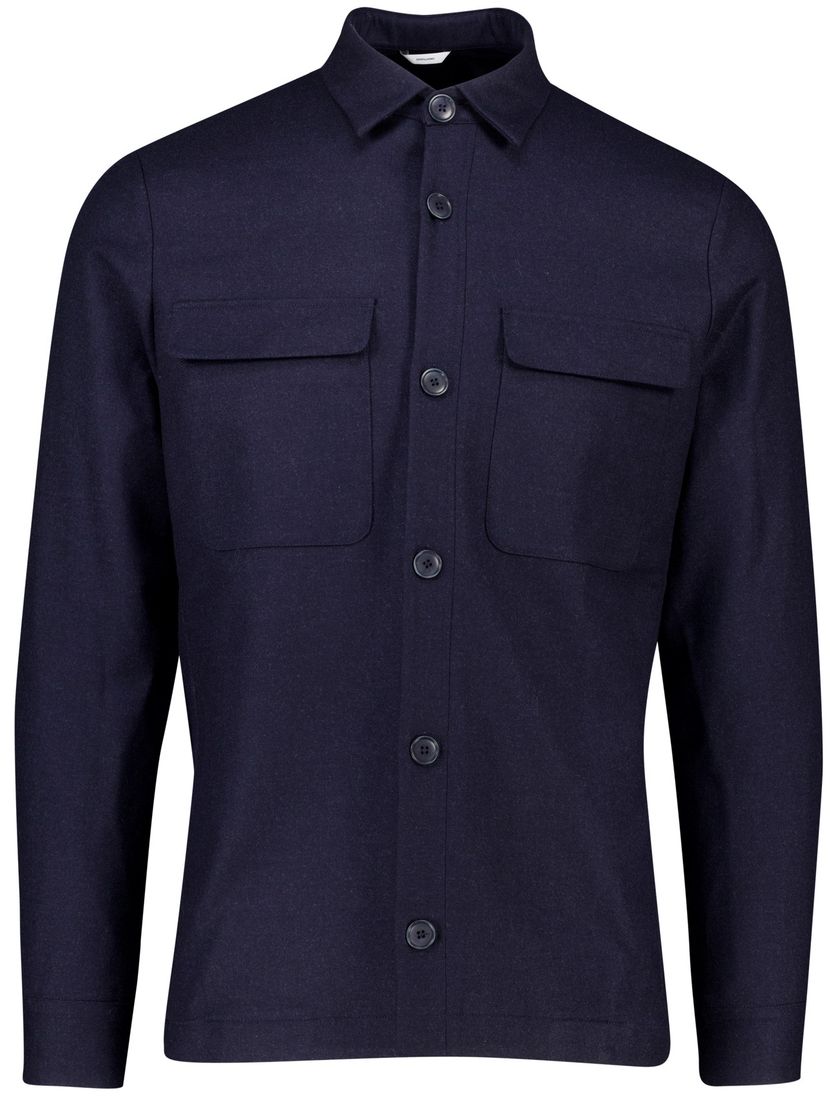 Gentiluomo Remo overshirt donkerblauw fashion fit