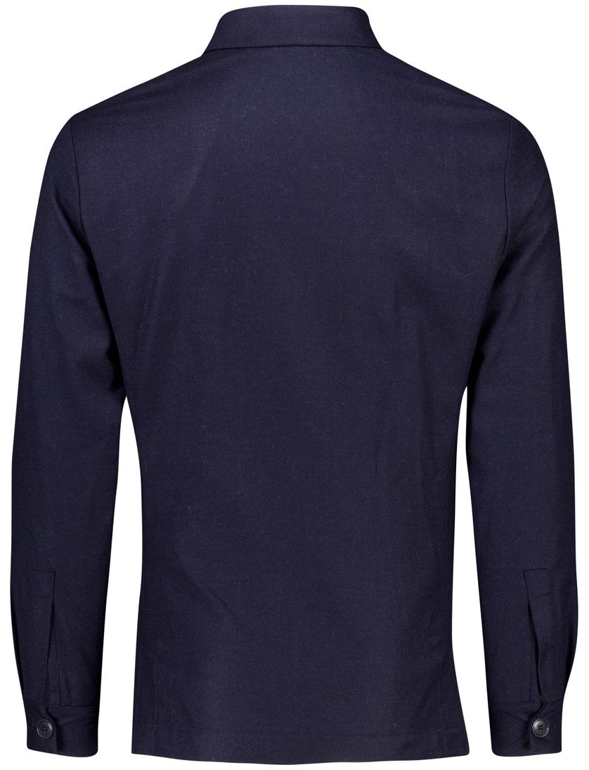 Gentiluomo Remo overshirt donkerblauw fashion fit