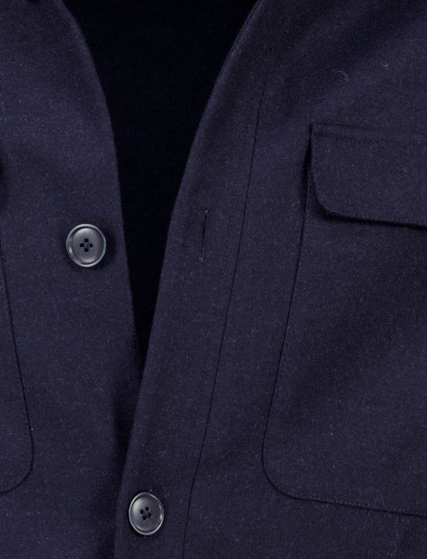 Gentiluomo Remo overshirt donkerblauw fashion fit