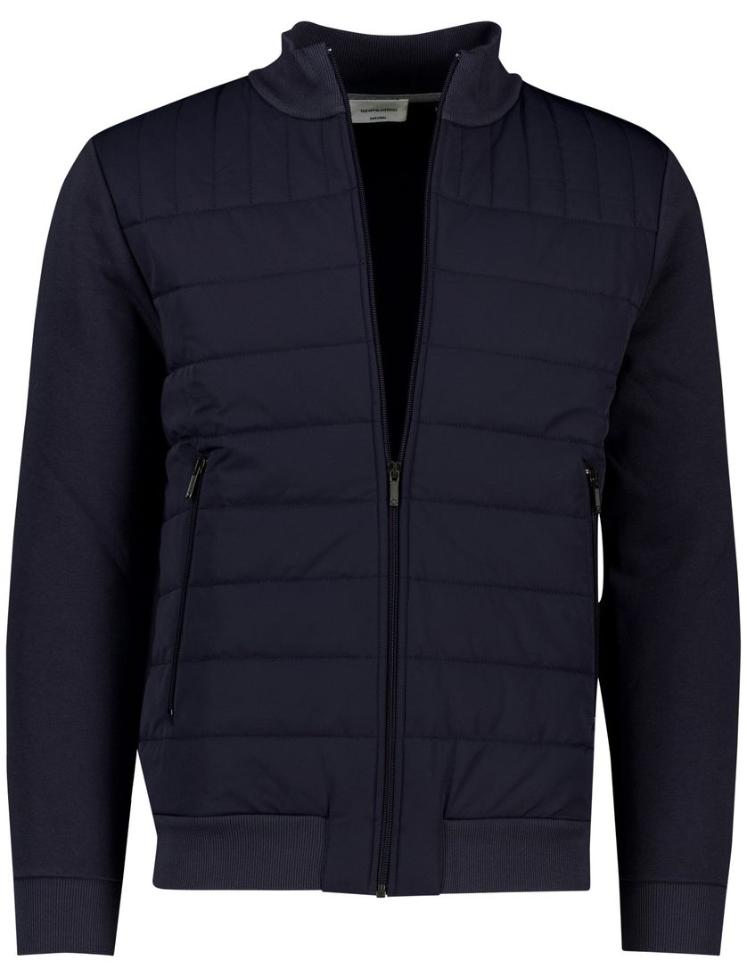 Gentiluomo vest scheerwol navy