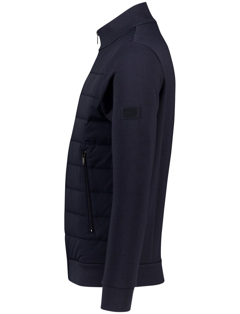 Gentiluomo vest scheerwol navy
