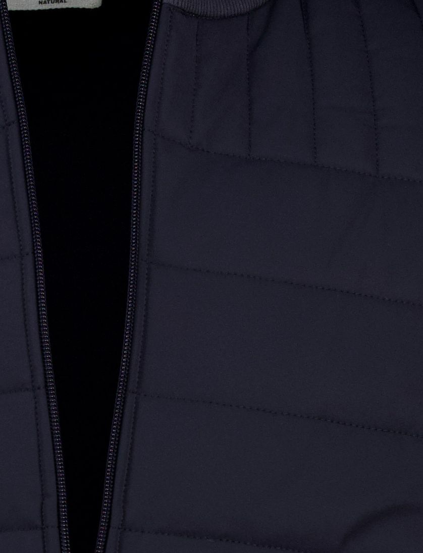 Gentiluomo vest scheerwol navy