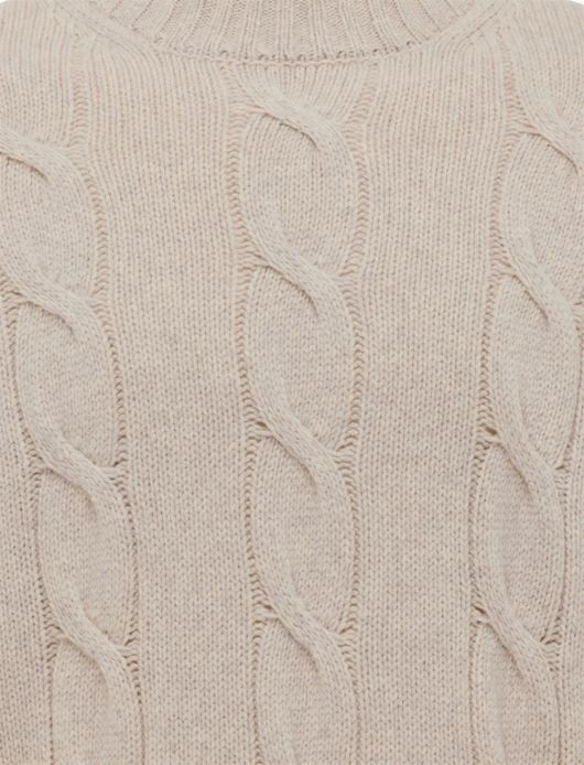 Gentiluomo trui bruin effen normale fit wol