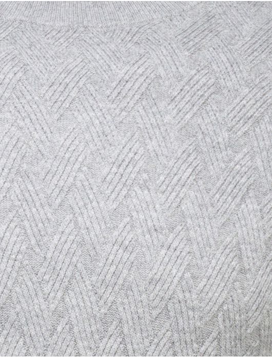 Gentiluomo trui knit grijs ronde hals viscose