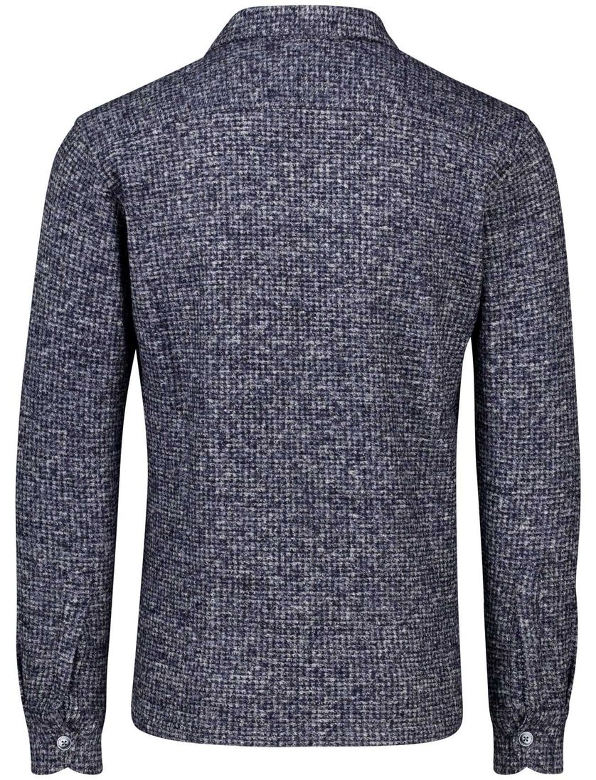 Gentiluomo overshirt wolblend blauw