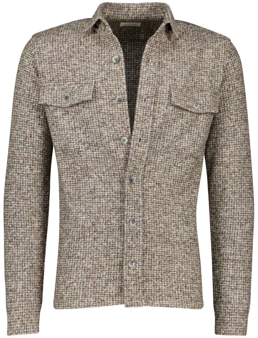 Gentiluomo overshirt wolblend bruin