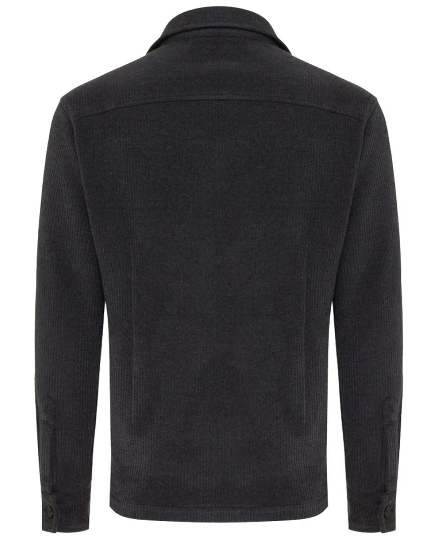 Genti overshirt grijs effen normale fit