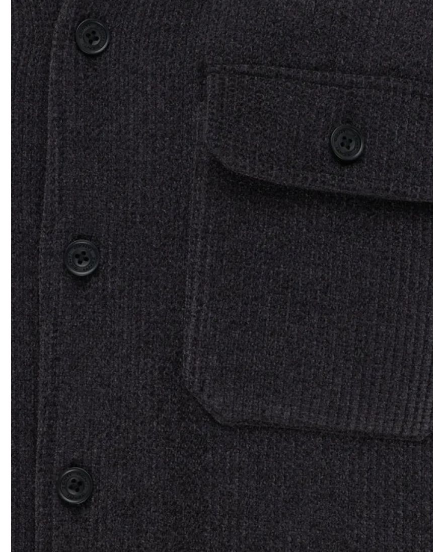 Genti overshirt grijs effen normale fit