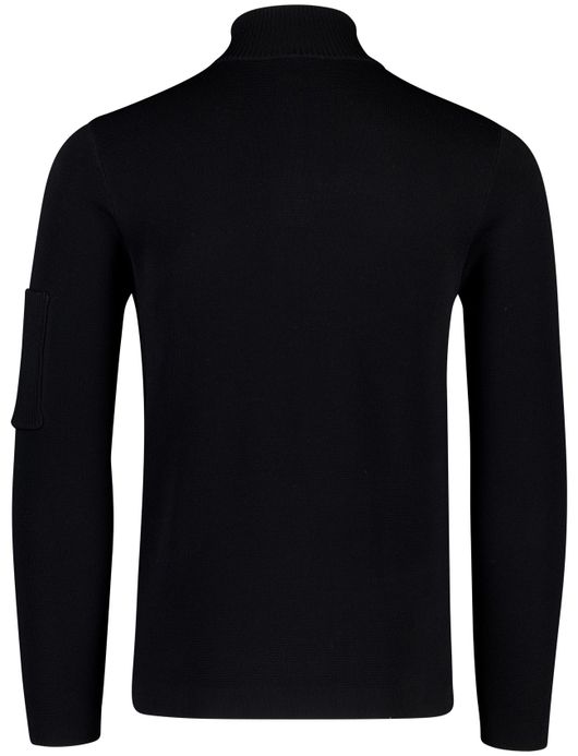 Genti half zip trui zwart