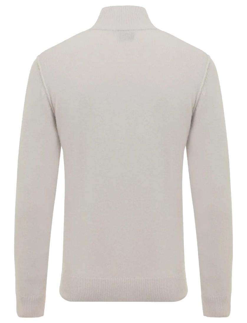 trui Genti effen creme normale fit wol