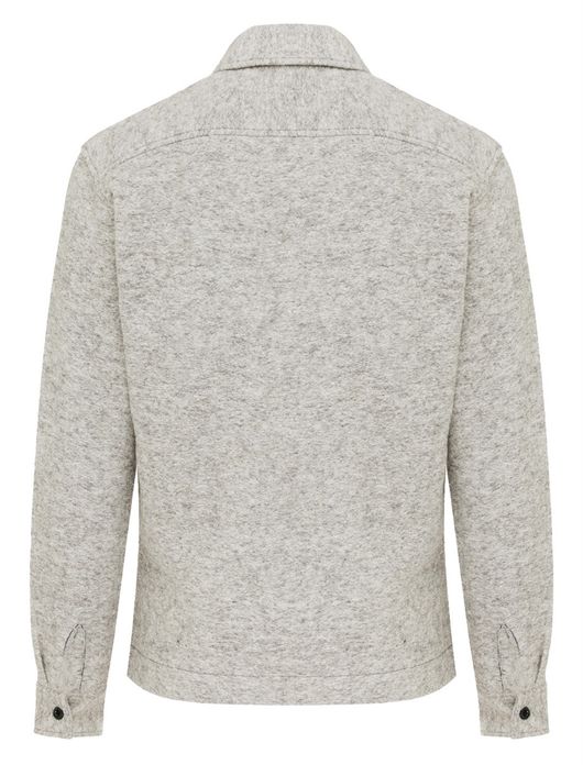 Genti overshirt grijs gemeleerd