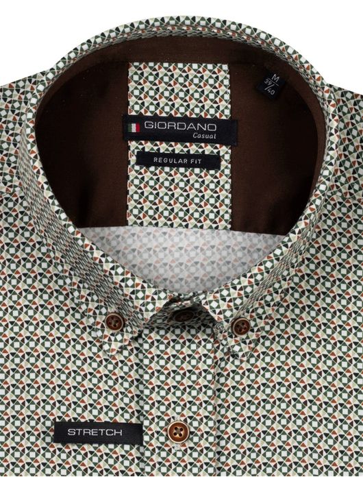 casual overhemd groen Giordano