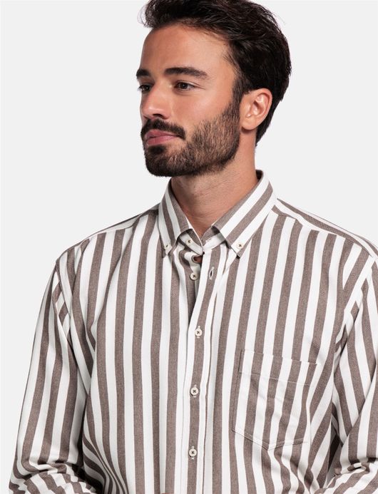 casual overhemd bruin Giordano