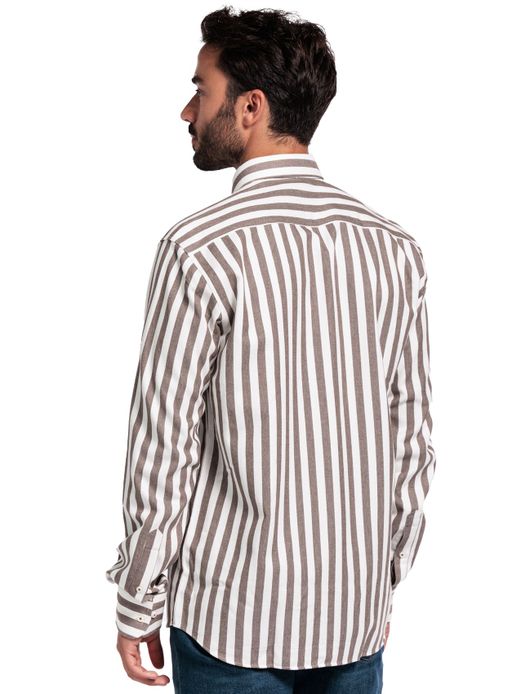 casual overhemd bruin Giordano