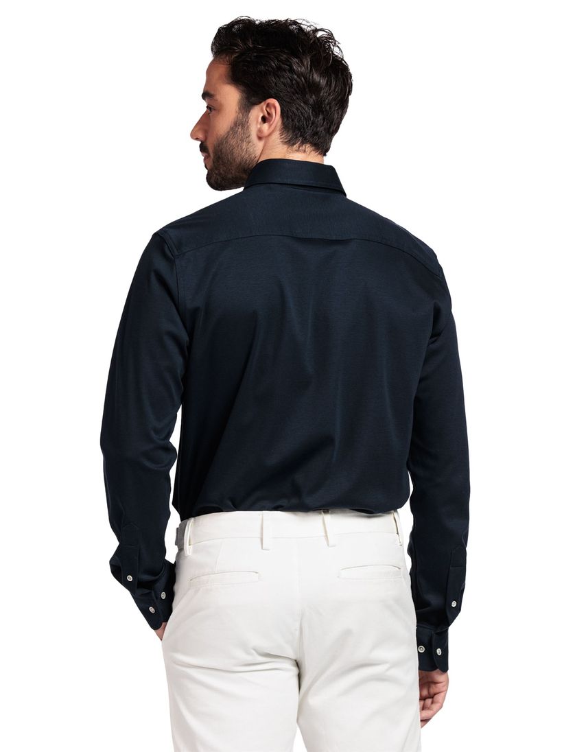 casual overhemd Giordano donkerblauw