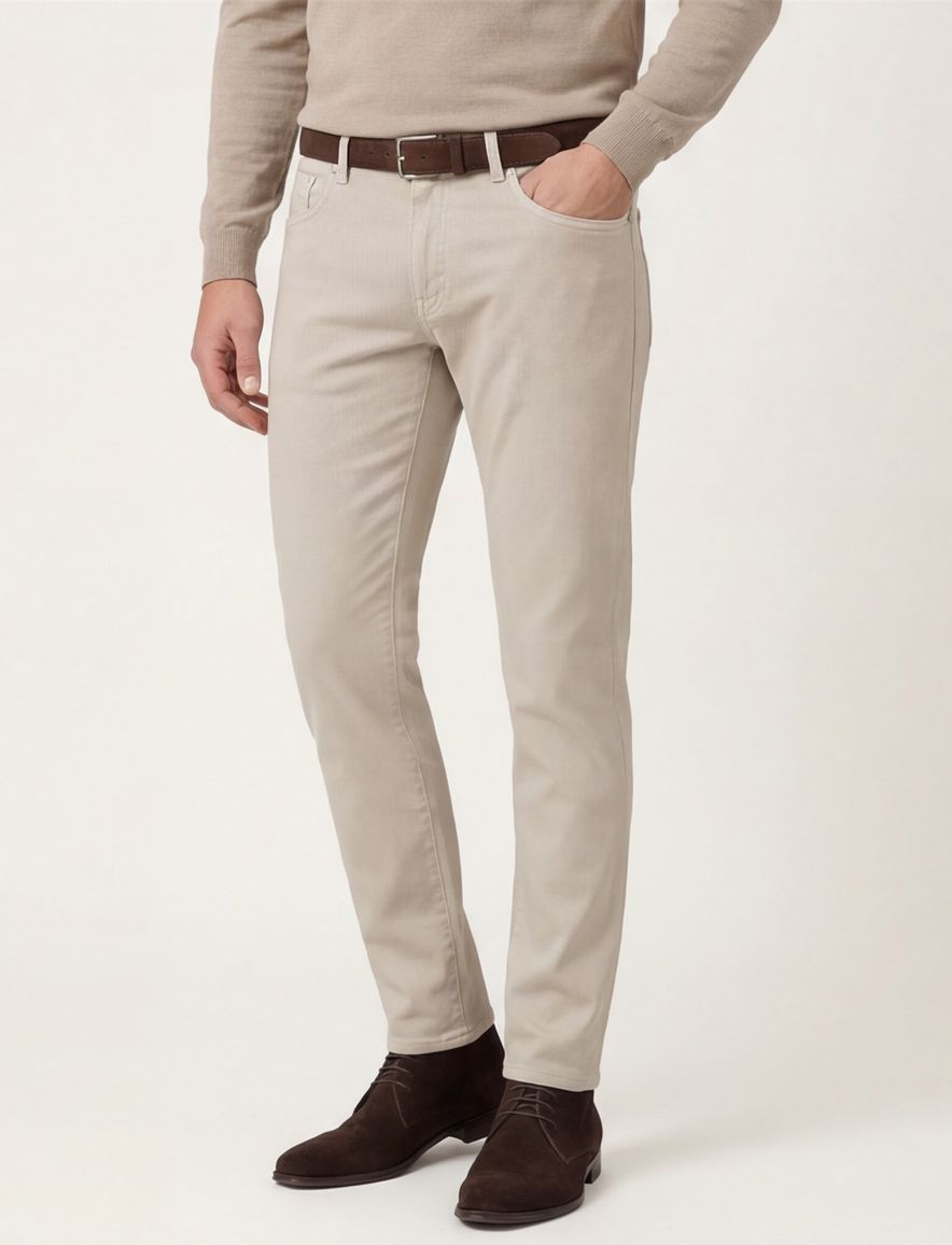 Barmas Dean broek beige 5-pocket