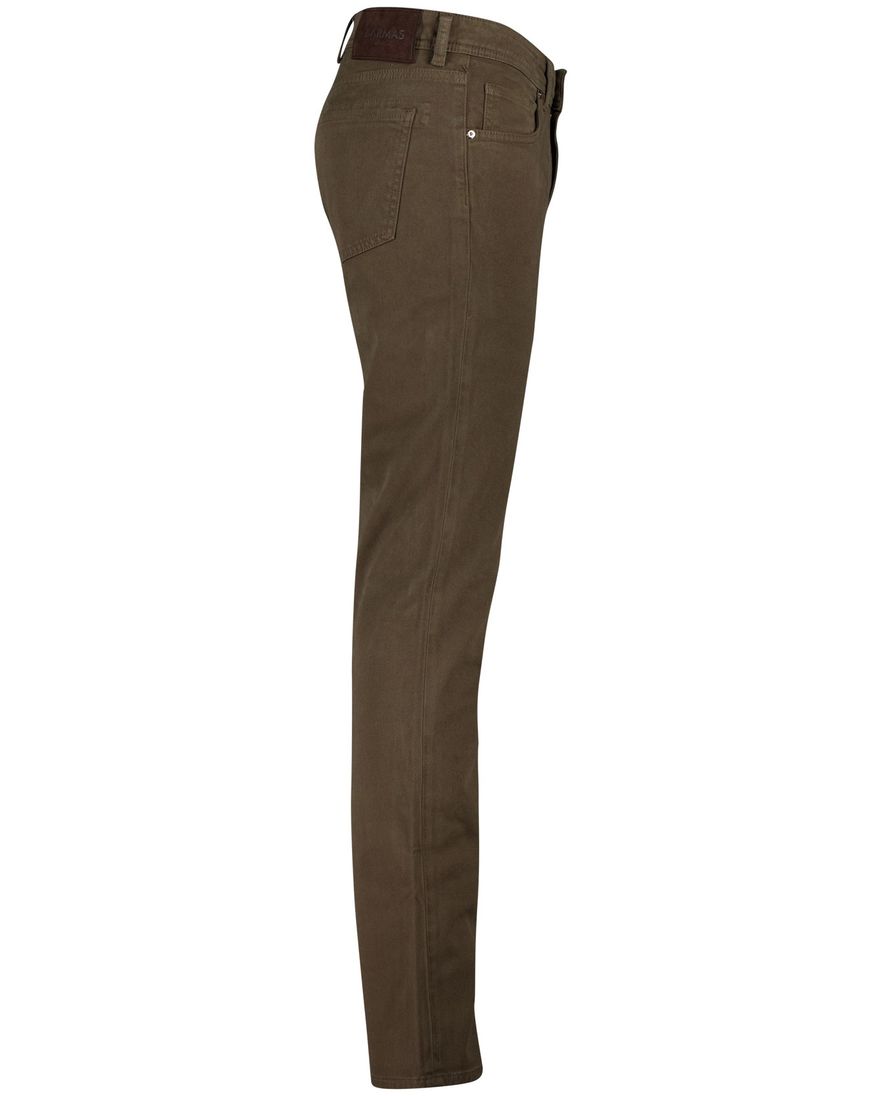 Barmas Dean pantalon bruin katoen zonder omslag