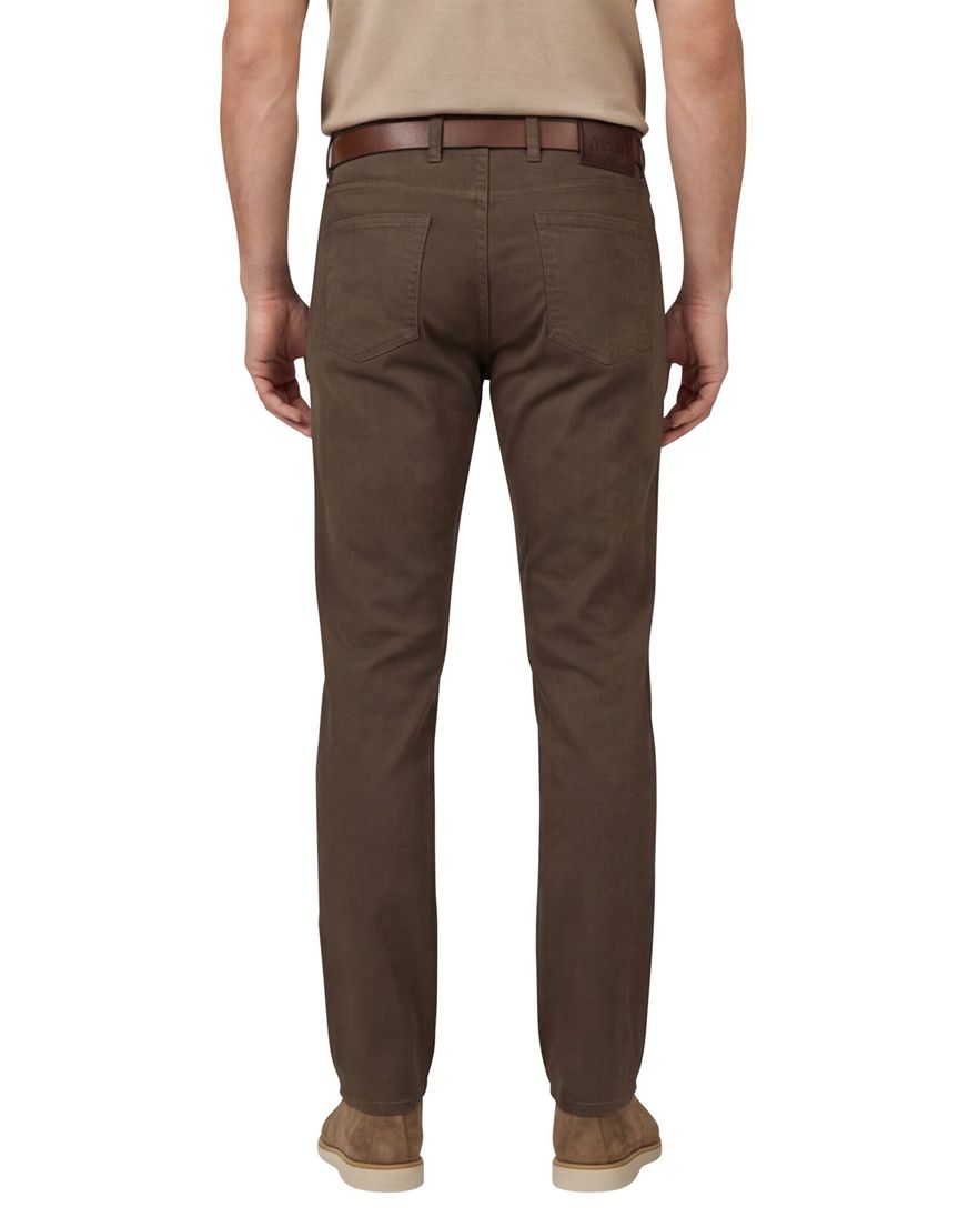 Barmas Dean pantalon bruin katoen zonder omslag