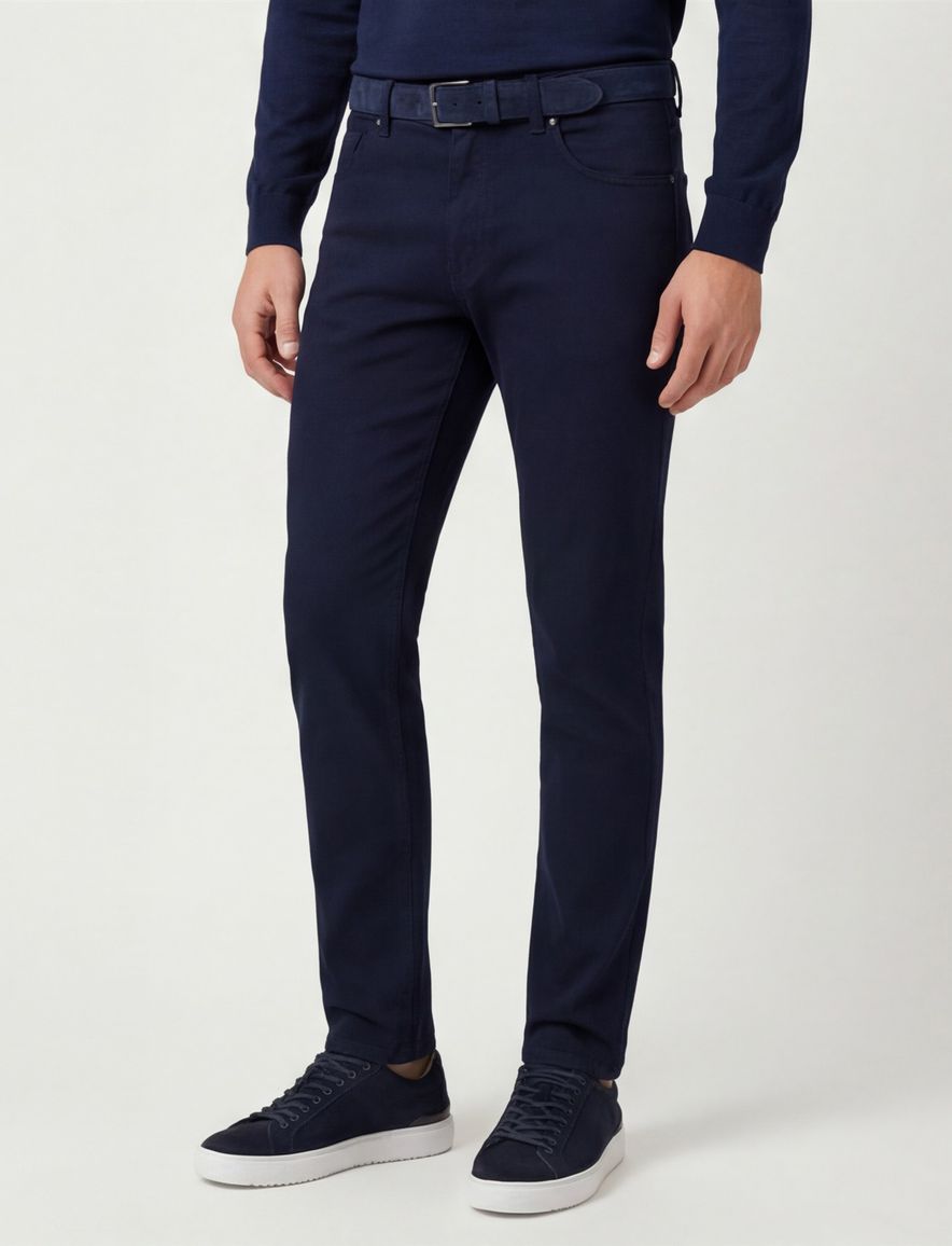 Barmas Dean broek navy 5-pocket